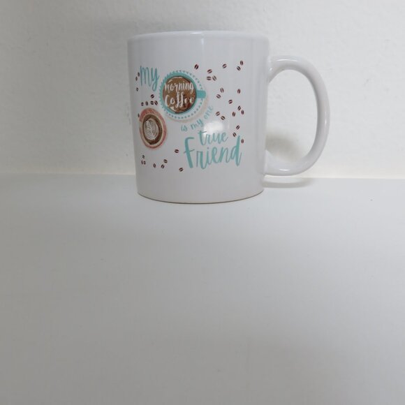 (Morning Coffee Is My One True Friend) Ceramic Stoneware Mug - Picture 3 of 5